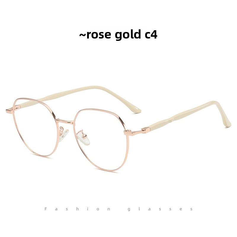 

Trendy Square Blue Light Glasses Frame For Adults With Lightweight Pc Construction розового золота
