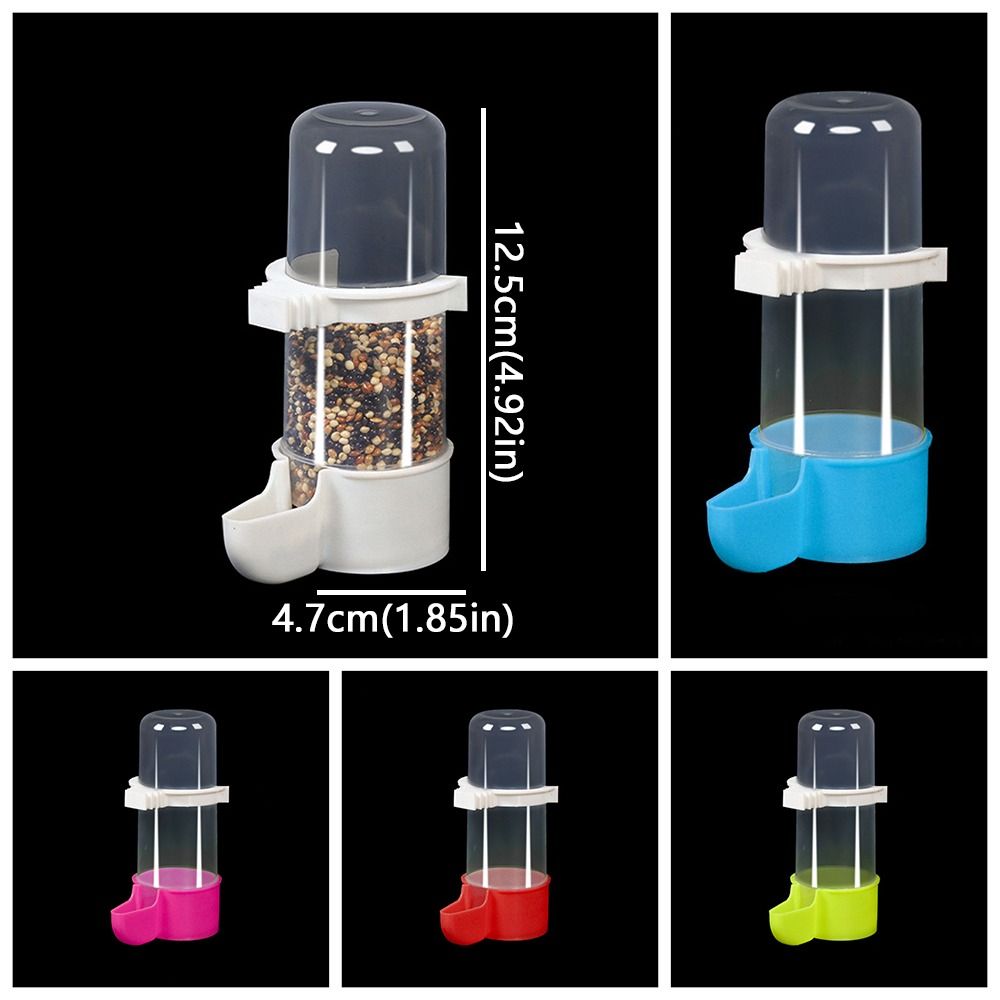 Plastic Bird Water Dispenser Leak-Proof Parrot Drinking Bottle Bird Food Container  Travel