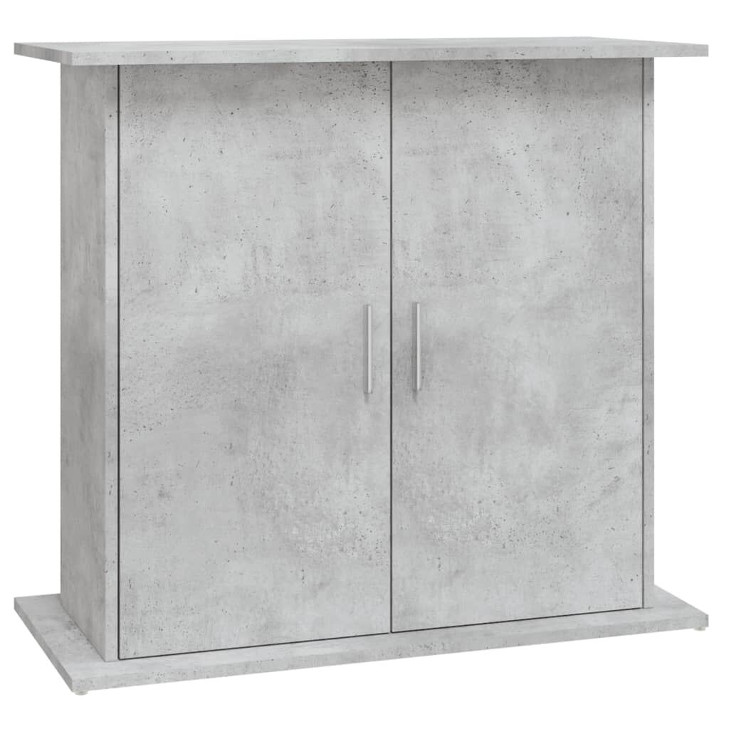 vidaXL Aquarium Stand, Concrete Gray, 81 x 36 x 73 cm, Engineered Wood