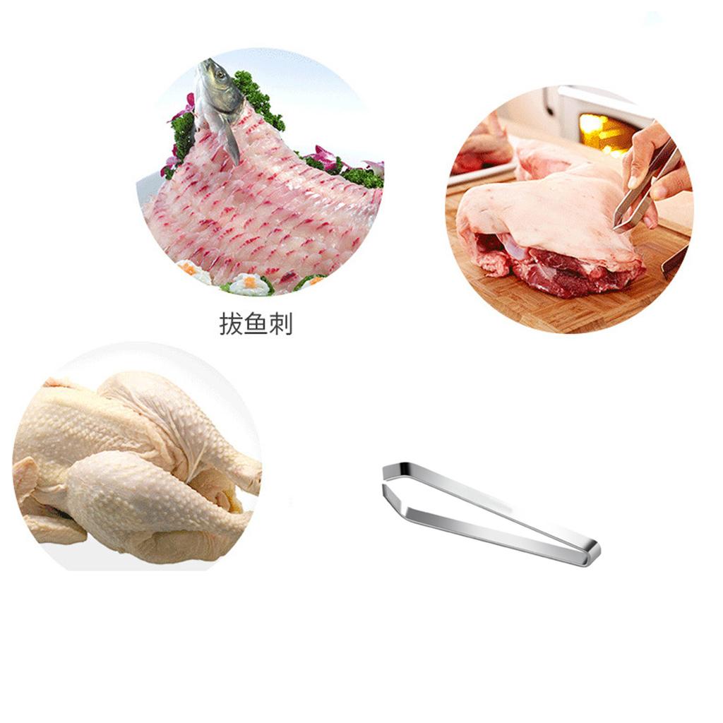 1 stk fiskepinsett, skråpinsett i rustfritt stål, fjerningsverktøy