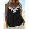 DICFY Women's Fashion Casual Sleeveless V-Neck  Blouses & Shirts