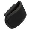 Étui de lampe de poche en cuir PU tissé en nylon, ceinture de service, support de lampe compact à pile D ouvert sur le dessus pour lampe de poche à pile D