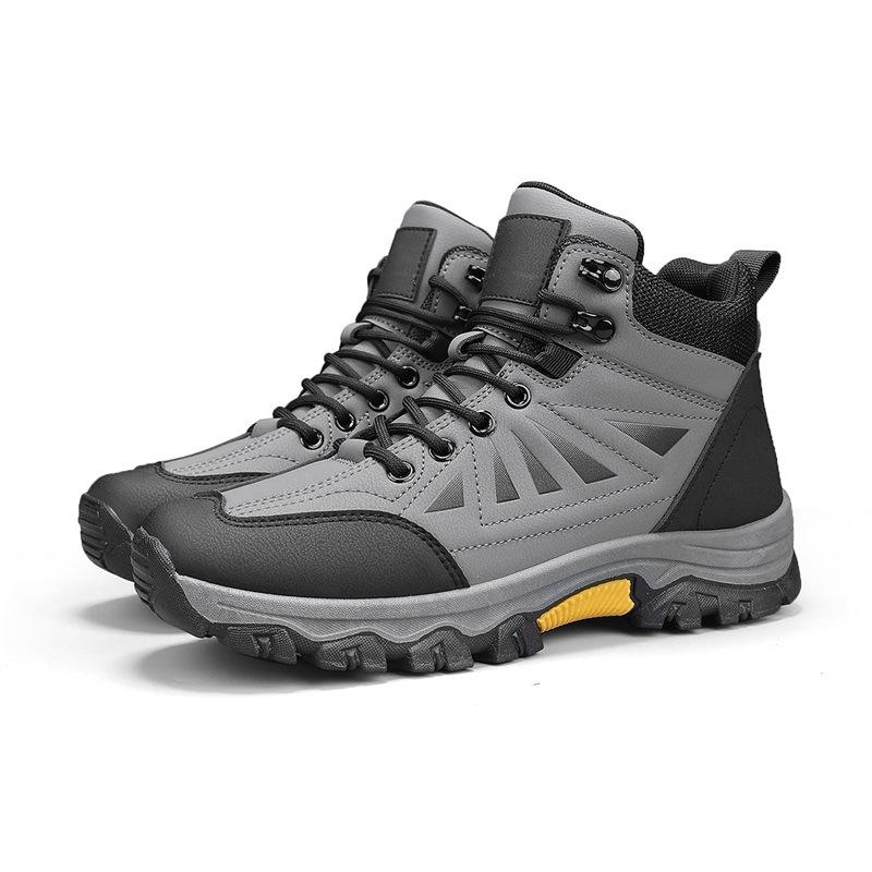 Large Size Men's Shoes Winter New Outdoor Sports Shoes Non-slip Comfortable Wear-resistant Hiking Shoes Cold Sticky Shoes