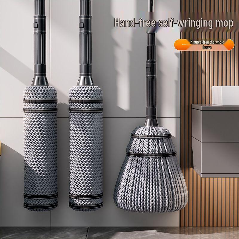 Verdickter Stiel Bodenwischmopp - Freihändig, Nass- & Trockenreinigung
