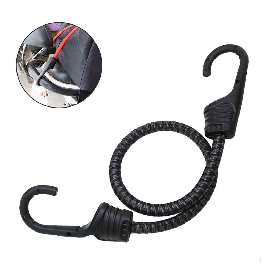 Bicycle Bungee Cord Cargo Rack with Hooks Portable Elastic Band Strap Luggage Carrier