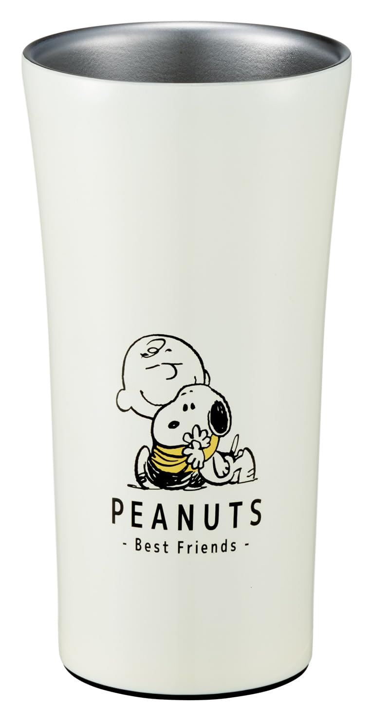 Skater Stainless Steel Tumbler Keeps Drinks Hot or Snoopy Badge Design 300ml, Insulated, Cold, 71966-A