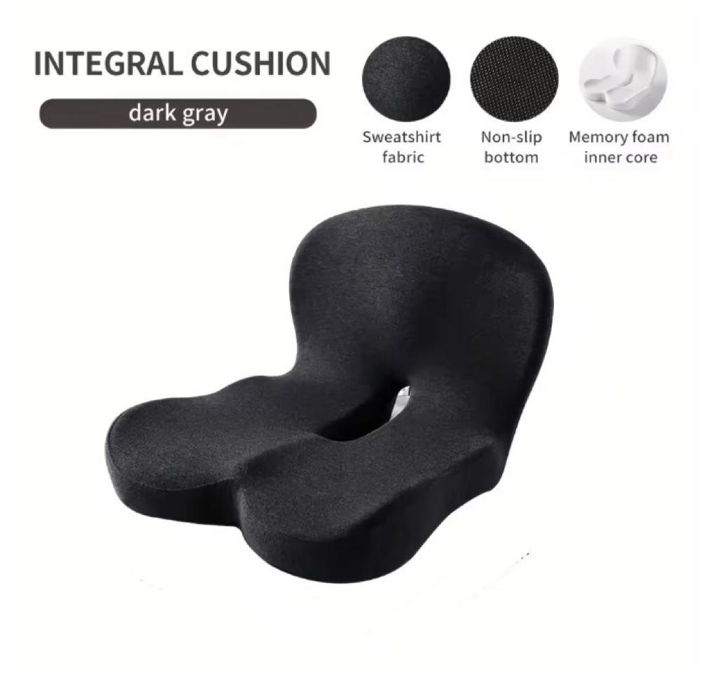 

Копчик Ортопедична подушка для крісла з піни пам’яті для офісного сидіння Лікування геморою Автокрісло Велика подушка для полегшення болю Подушка для куприка темно-сірий