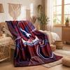 Couverture Flottante en Flanelle Imprimée Football Crystal Palace Douce et Chaude Couverture Jetée pour Canapé Lit Bureau Maison Chambre à Coucher