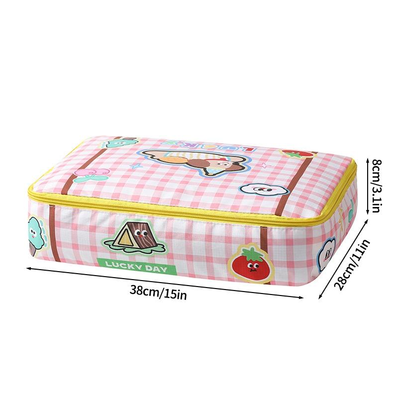Cartoon Clothing Storage Bag Waterproof Storage Travel Handbag Portable Pouch Organizer Underwear Storage Bag Seasonal Storage