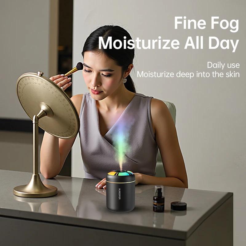 180ML Mini Air Humidifier USB Electric Aroma Diffuser Essential Oil Purifier Aromatherapy Mist Maker Lights For Car Home Bedroom