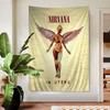 Nirvana Band band rock grande arazzo stampato arte appassionato di musica decorazione per la casa decorazione per la casa di fantascienza