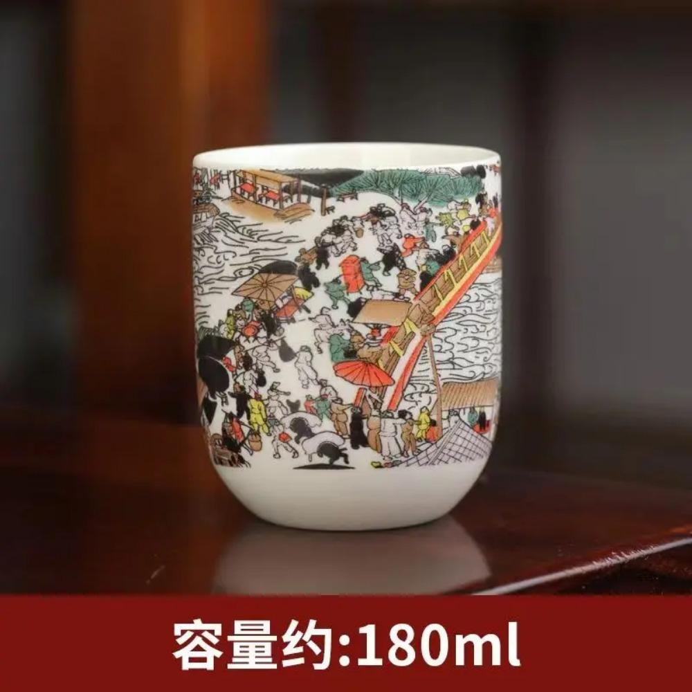 Yamada Japanischer Stil Handbemalt Unterglasurfarbiges Teekannen-Set mit Kanne und Tassen Teeset Erntedankfest