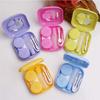 Contact Lens Care Box Is Compact and Convenient for Business Trip. Macaroon Cosmetic Contact Lens Cases Cute Box