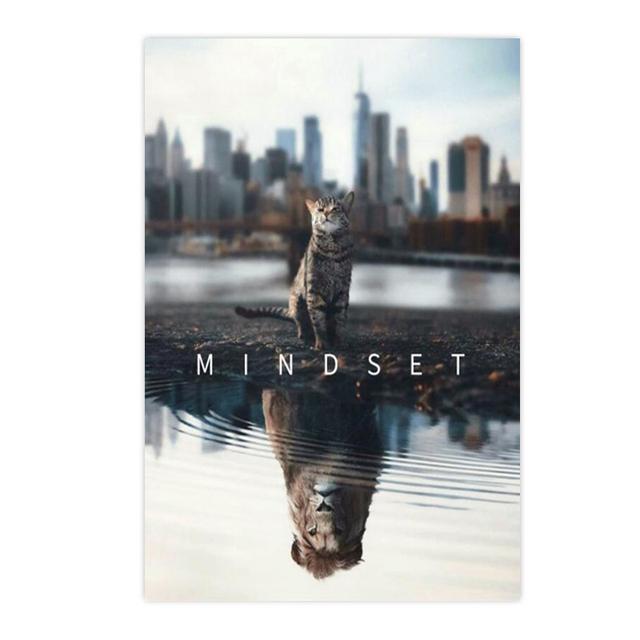 Funny Cute Cat Canvas Paintings Animal Big Eyes Kitty Posters and Prints Black and White Pictures for Kids BedRoom Home Decor No Frame