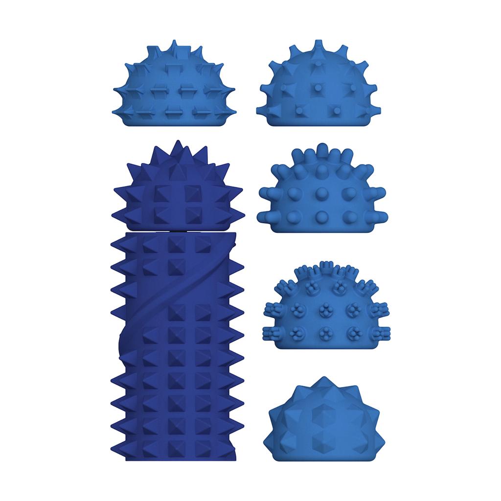 Silicone Stress-Relief Pain Stim Toy: Fingertip Prick, Spinning Gyro Gear Ball, Polygonal Anxiety Relief