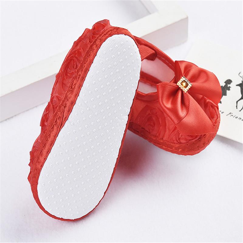 Buciki dziecięce z kokardką dla dziewczynek Modne dziecięce pierwsze chodziki Noworodkowe buciki Letnie wiosenne niemowlęce dziewczęce buciki