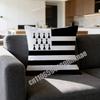 For Brittany France French Region Flag Throw Pillow Case Sham 45X45Cm 35X35Cm Square Bedroom Pillowcase Cushion Cover