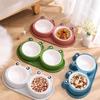 Non-slip Cat Food Bowl Detachable Dog Water Bowl Cute Dog Bowls  Pet Supplies