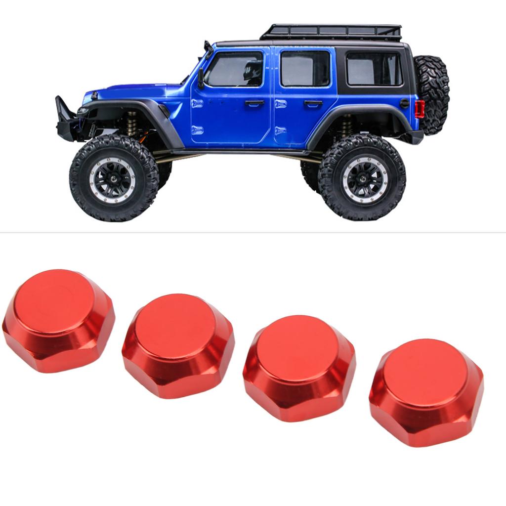 4pcs 1Celsius8 RC Hex Hub Nuts Dustproof Lightweight 17mm Aluminum Wheel Hex Drive Hub Adaptor