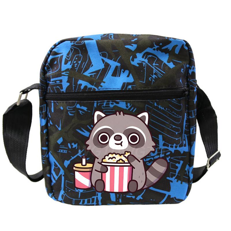 Cute printed shoulder bag casual multi-functional oblique span bag small bag student stationery bag