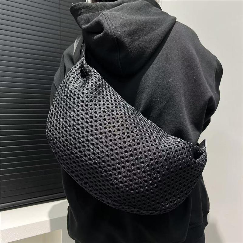 Women'S Lightweight Mesh Oblique Span Bag Lightweight Simple Versatile Commuter Shoulder Bag