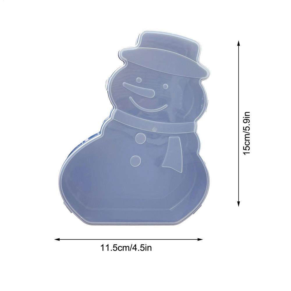 Christmas Serving Dishes Snowman Tree with Lid Christmas Platters Snack Serving Tray for Cookie Candy Dessert Cheese Fruit