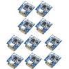 Pack of 10pcs 5V Step Up Board for Lithium Battery Charging Protections with Built-in Intelligent Temperature Control