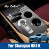 For Changan UNI-K 2023 2024 2025 2026 Car Carbon Fiber Color Interior Decoration Cover Stickers ABS Cover Trim Frame Accessories F5