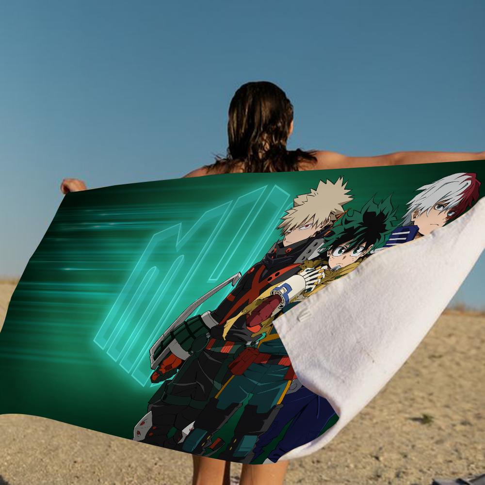 M-My Hero A-Academia Cartoon Beach Towel Cute Kawaii Room Decor Bath Girls Children Hand Towels For Bathroom Shower