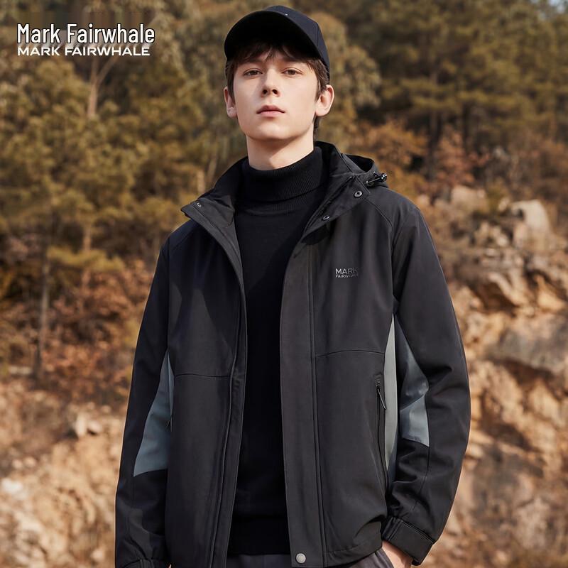 

MARK FAIRWHALE Men s Outdoor 3-Proof Detachable Hood Jacket 3XL