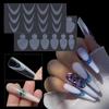 Nail Form Mould French Line Stickers for Nail Extensions Reusable Manicure Tools French Nail Tips Drawing Guide Stickers