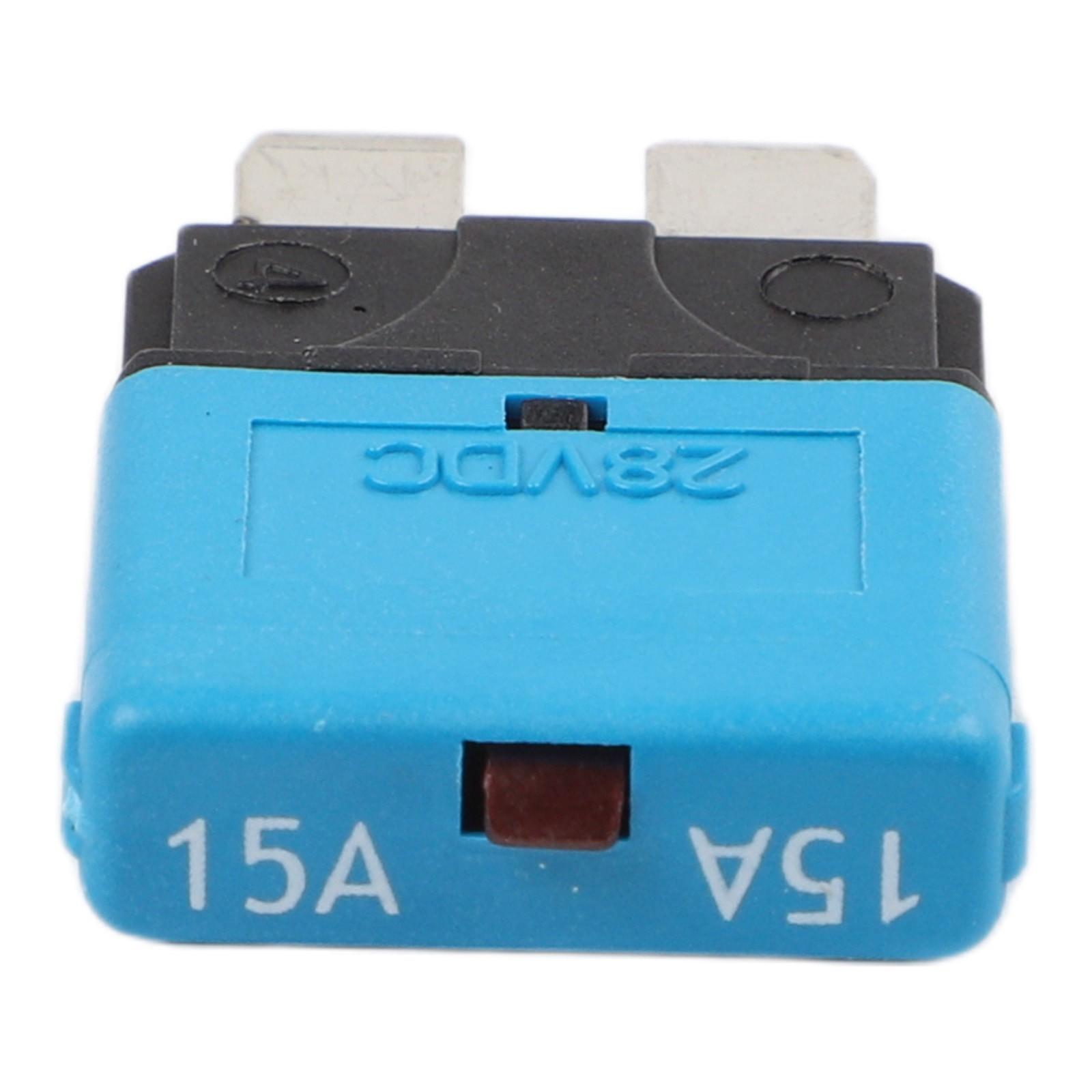 Car Circuit Breaker Blade Fuse 12V 24V 5-30A Marine Automatic Reset  1pcs New 15A