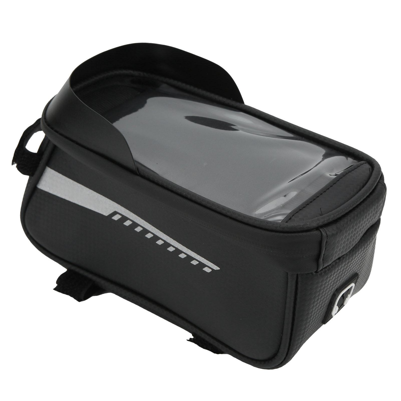 

Waterproof Bike Front Frame Bag Riding Touch Screen Phone Bag for Phones Below 16.5cm/6.5in