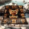 1pc Yorkshire Terrier HD Print Polyester Throw Blanket for RV - Soft, Lightweight, And Versatile for Travel, Camping, And Home