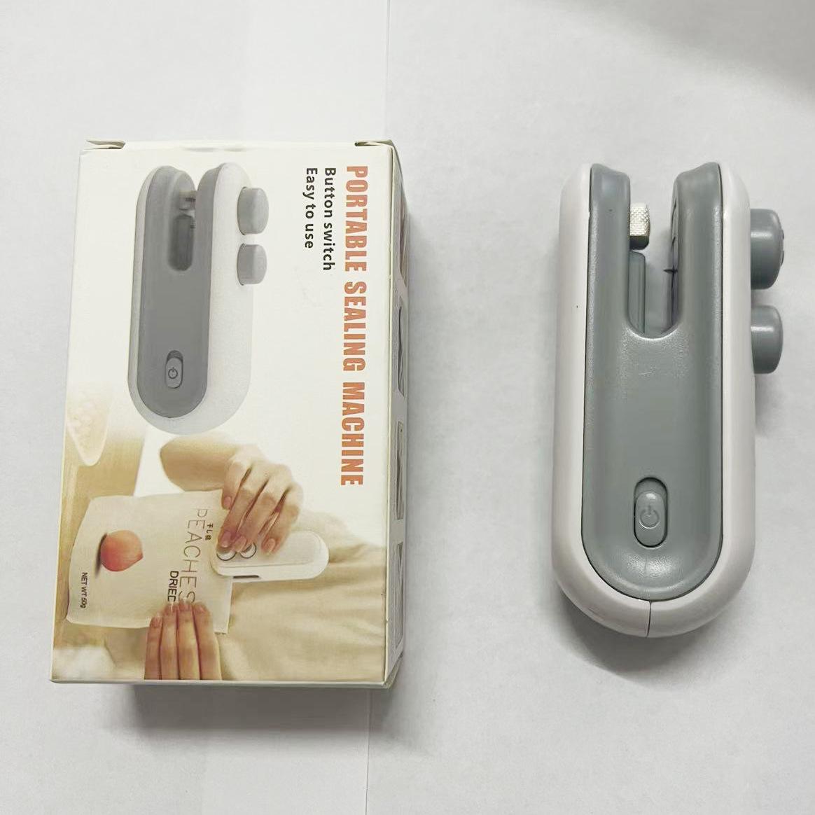 Sealing machine Household small mini plastic sealing machine Sealing clip Snack sealer белый