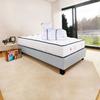 Mattress Set 90x190 Cm, Patriote, 27 Cm, Pocket Springs, Firm, Summer/winter Side + Gray Base 20 Cm Thick + Pillow + Duvet