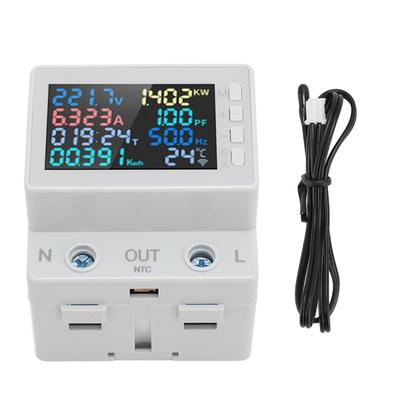 Digital Voltmeter Ammeter 8 In 1 Multifunction LCD Display Multi Protection Digital Voltage and