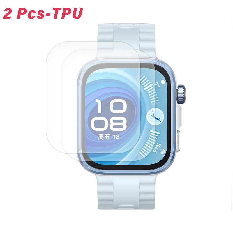 1/2 PCS Screen Protector for Huawei Watch Fit 4 film Anti-Scratch Tempered glass Protective TPU Soft for Huawei Watch Fit 4 pro
