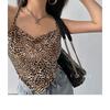 Women's Sexy Hottie Zebra Print Slim Fit Backless Cross-tie Short Tube Top Camisole