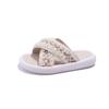 Girls' Casual Slippers  New Kids Princess Style Outdoor Sandals for Summer Vacation Children Sweet Beading Home Shoes Indoor