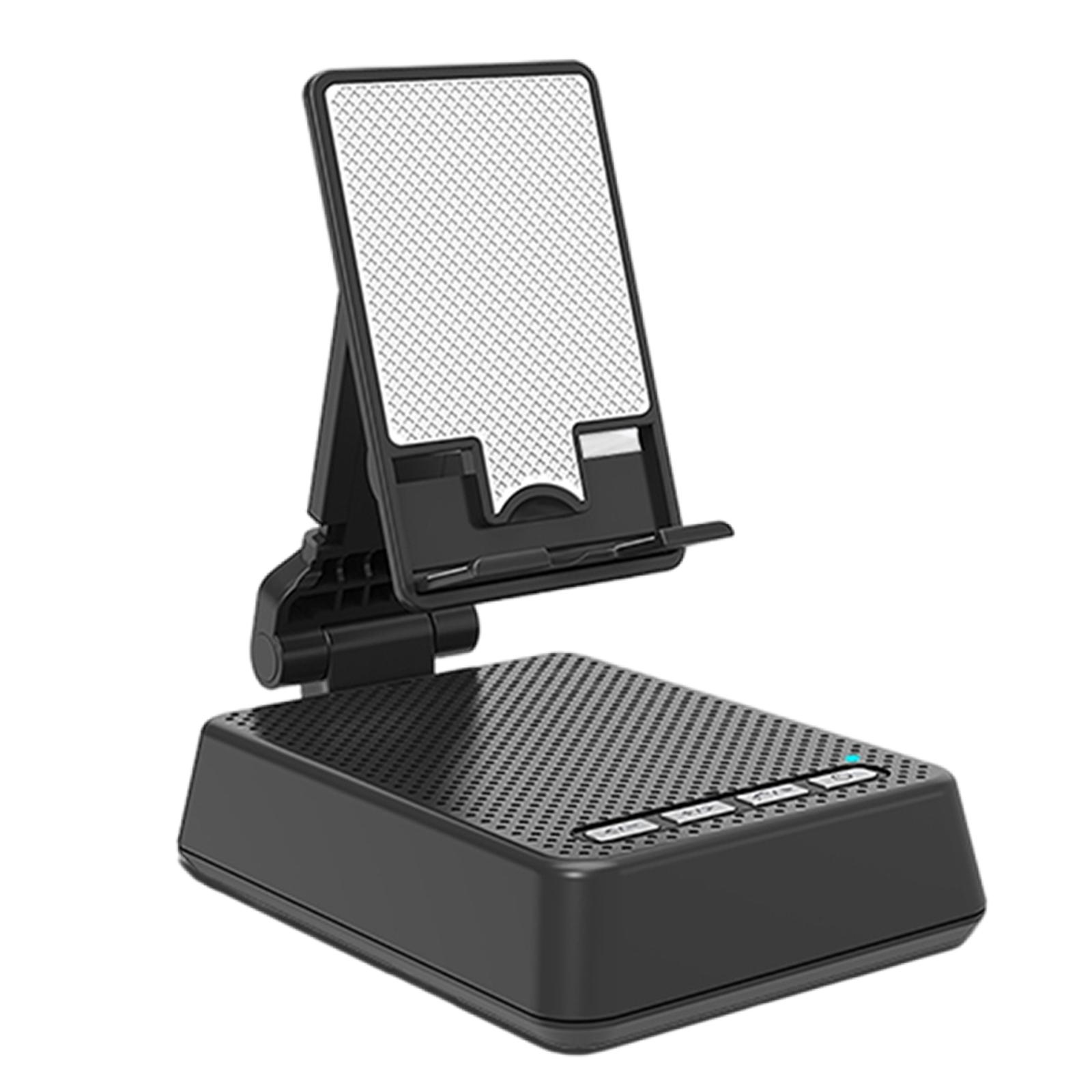 

Mobile Cell Phone Stand Holder with Bluetooth Speaker HD Portable Wireless Speake for iPhone/Android phones чёрный