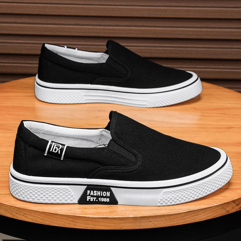 

Canvas one-pedal summer new men s casual daily versatile sports breathable flat baseplate shoes men s shoes 44