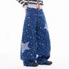 Y2K Retro Stern Bestickte Weite High-Waist Jeans für Damen