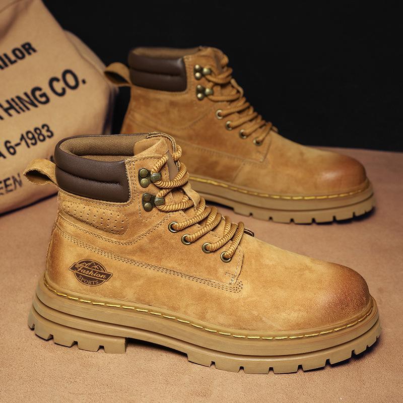 

2024 new autumn large size foreign trade hot-selling retro outdoor men s shoes with cotton thickened tooling Martin boots 45