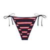 Womens/Ladies Striped Side Tie Bikini Bottoms