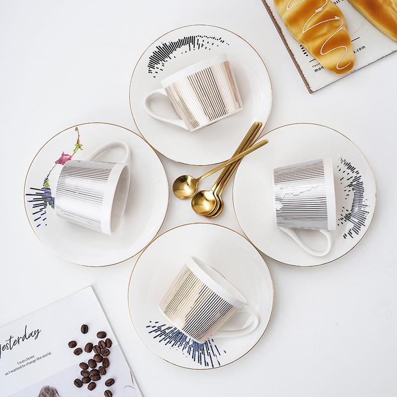 Creative Dynamic Reflection Cup Ceramic Mug Tea Coffee Cup with Saucer Spoon Stranger Things Creative Gifts for Friends Parents