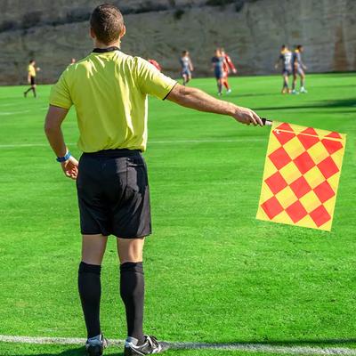 Soccer Referee Kit Soccer Referee Flag Referee Cards with Whistle Notebook and Pencil Sport Training Useful Referee Tool