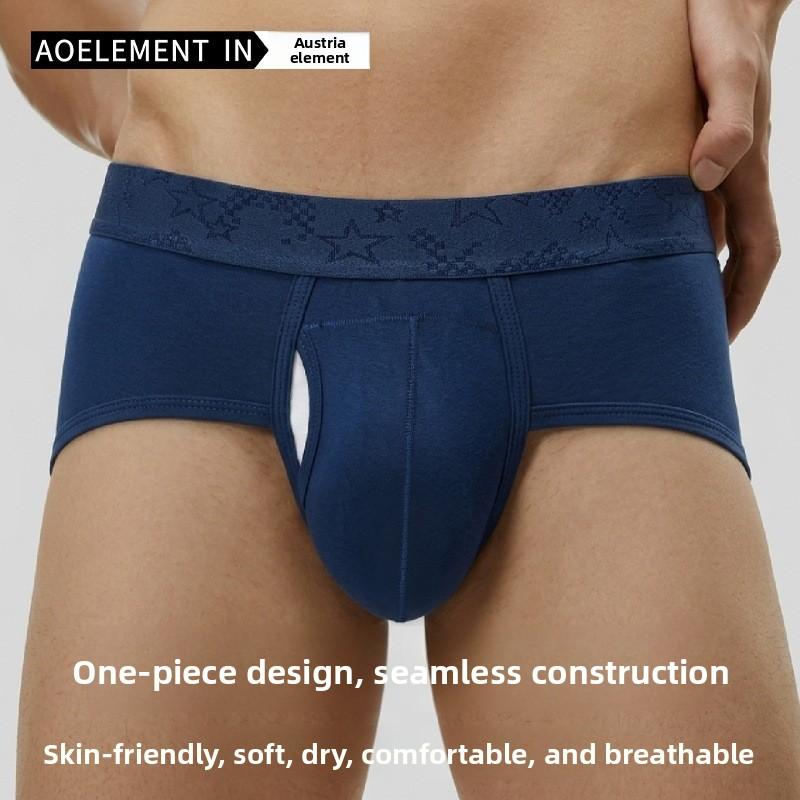 Men's Fall Large Pouch U Convex Bullet Type Separation Comfortable Antibacterial Breathable Briefs