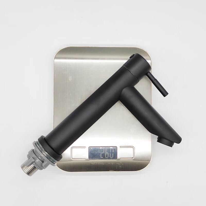 MDNG Black Low-Bend Single Cold Basin Faucet