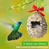 3pcs Outdoor Hanging Bird Houses Hand Woven Natural Grass Bird Nest For Home Office Garden Window